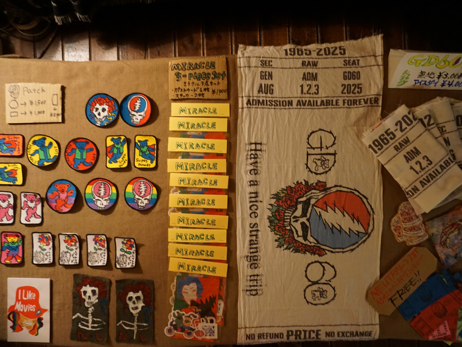 ニュートラルズロット グレイトフルデッド 60周年 デッド＆カンパニー neutral'slot gratefuldead dead&company