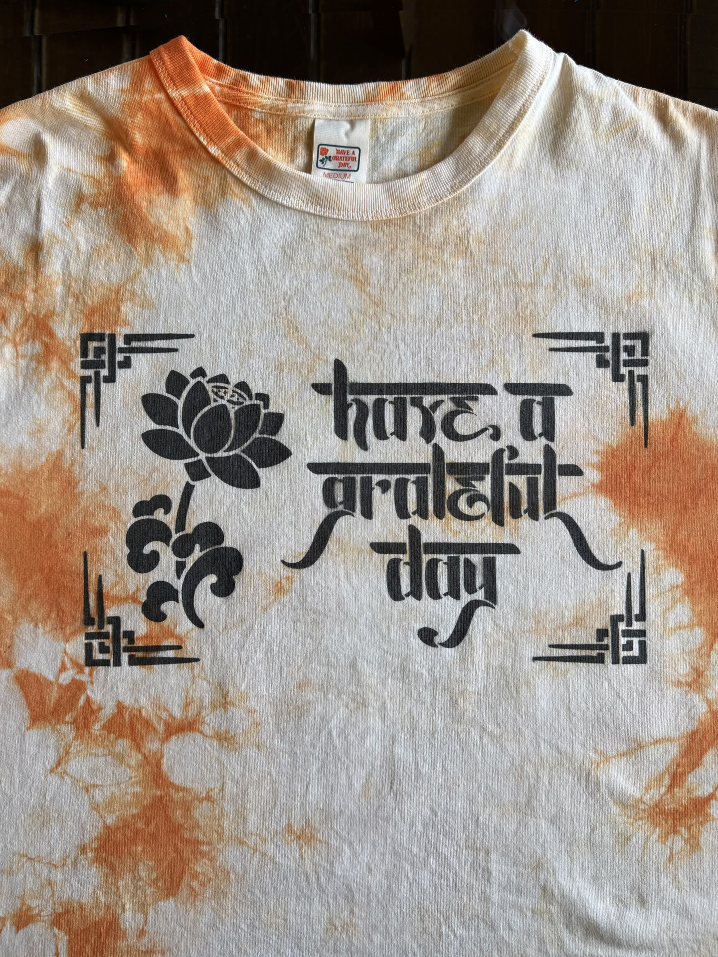 ハヴアグレイトフルデイ ニュートラル ステンシル Tシャツ havaagratefulday neutral stencil tshirt