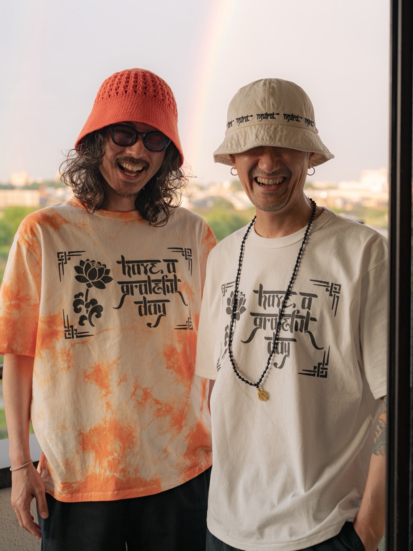 ハヴアグレイトフルデイ ニュートラル ステンシル Tシャツ havaagratefulday neutral stencil tshirt