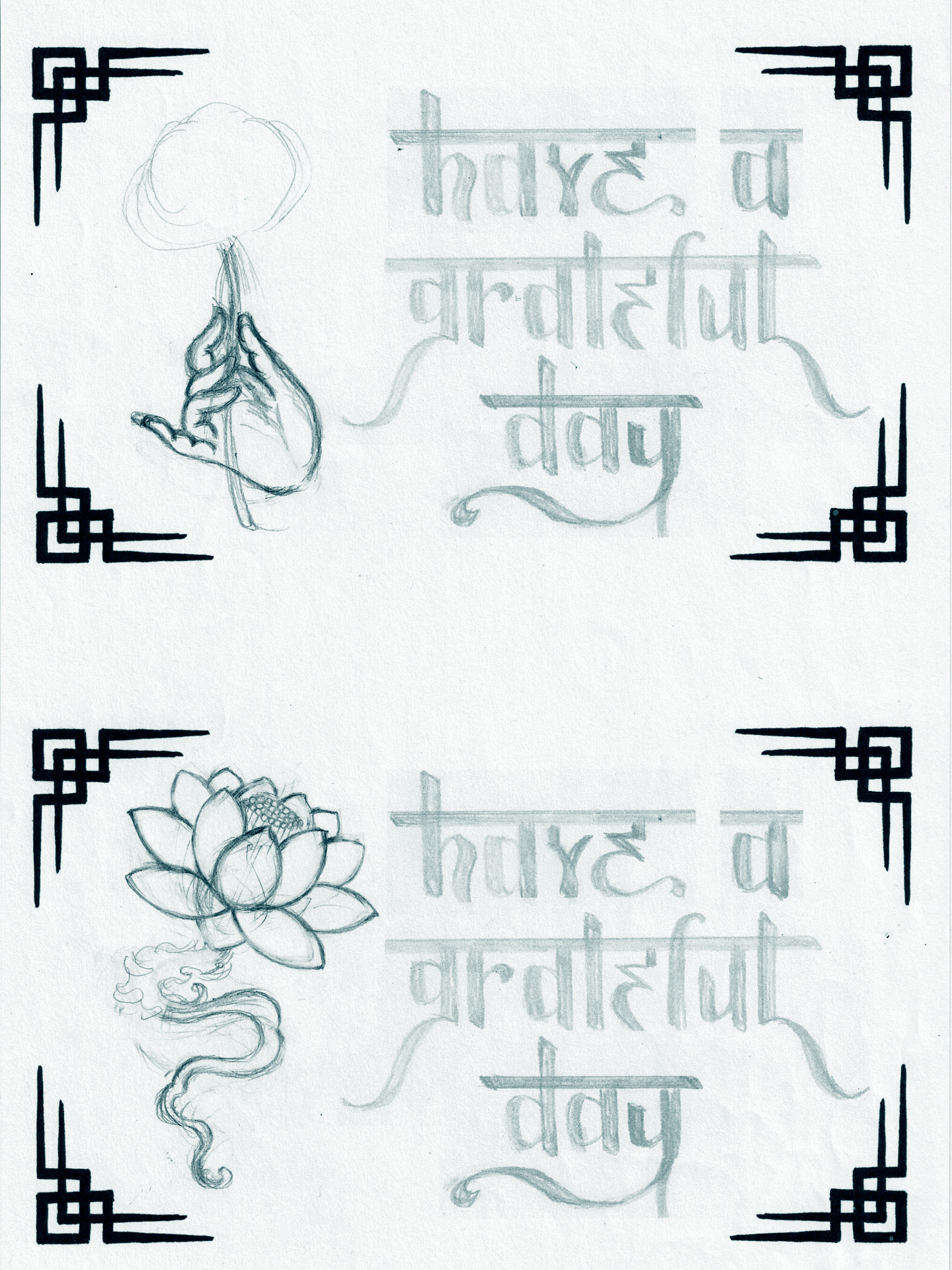 ハヴアグレイトフルデイ ニュートラル ステンシル Tシャツ havaagratefulday neutral stencil tshirt