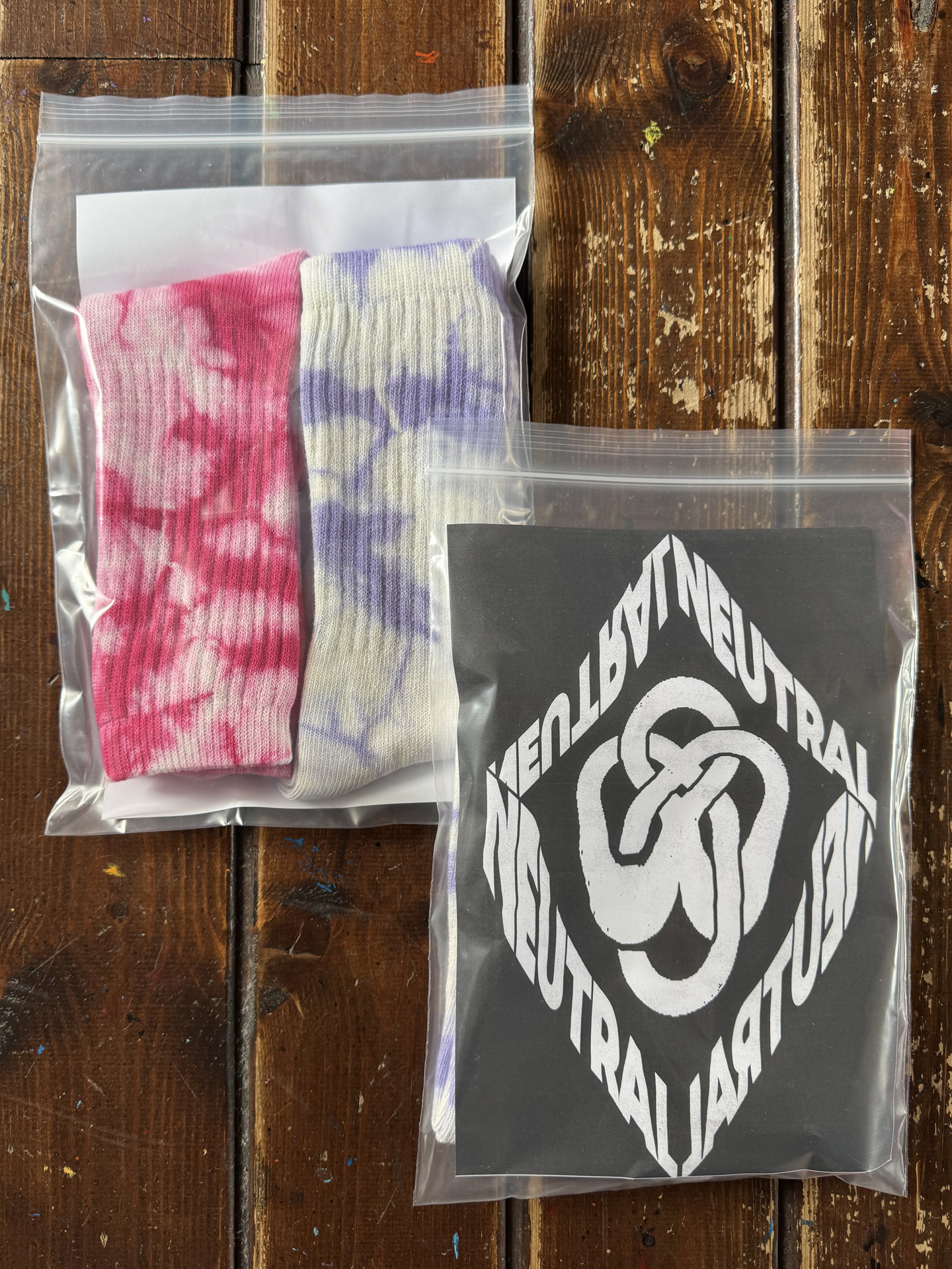 レイドバックテイラー ニュートラル タイダイ Ｔシャツ 靴下 ソックス laidbacktaylor neutral tiedye tshirt socks