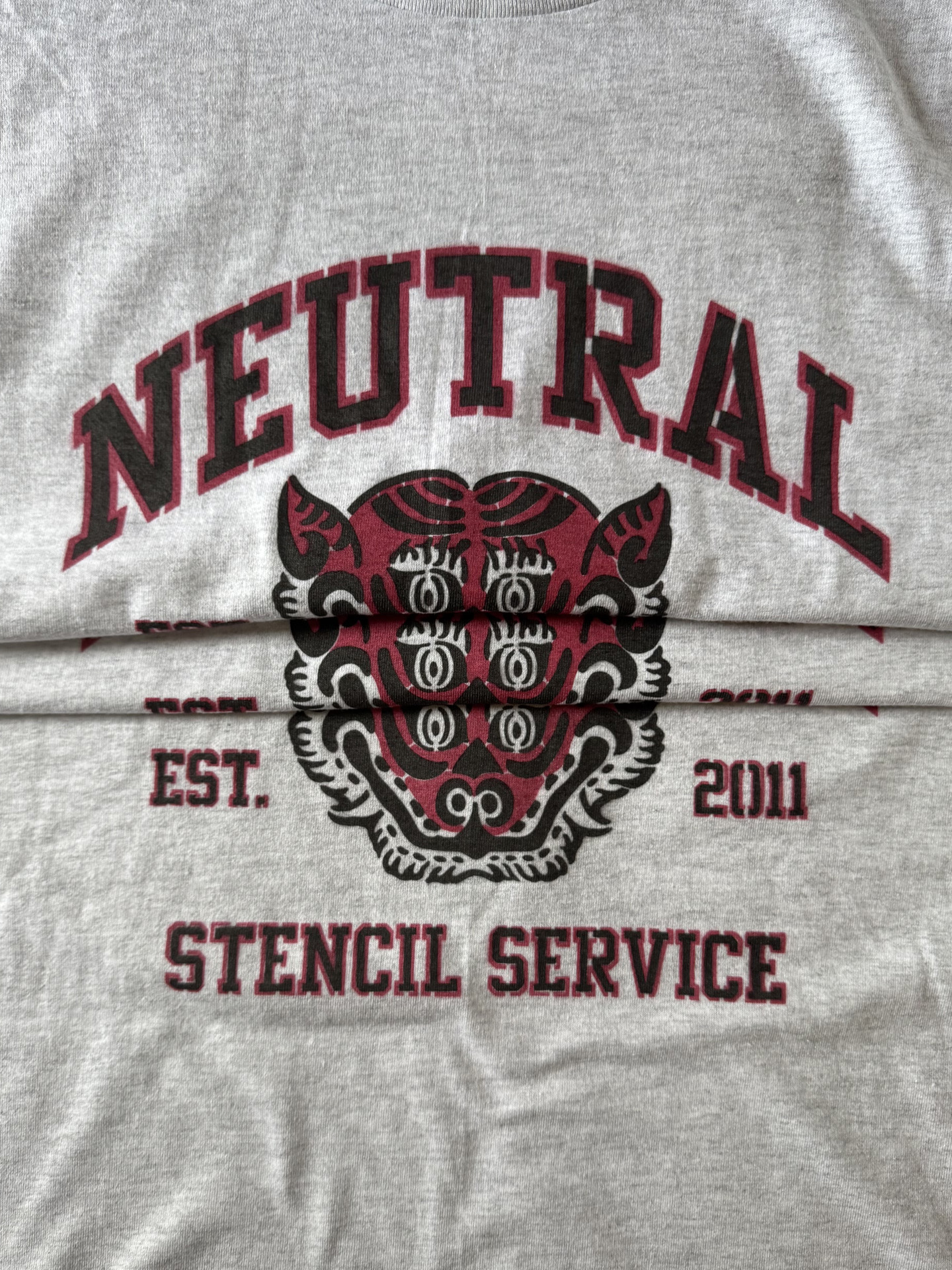 ニュートラル ステンシルTシャツ 15周年 NEUTRAL STENCILTSHIRT THE15ANNIVERSARY
