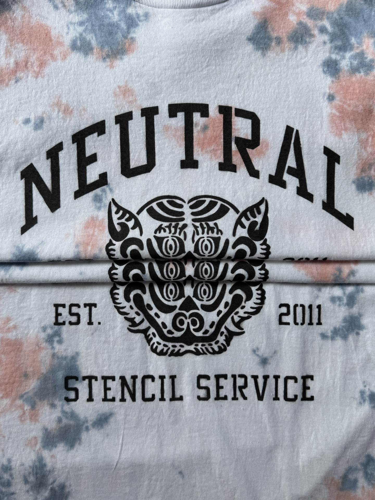 ニュートラル ステンシルTシャツ 15周年 タイダイ NEUTRAL STENCILTSHIRT THE15ANNIVERSARY tiedye