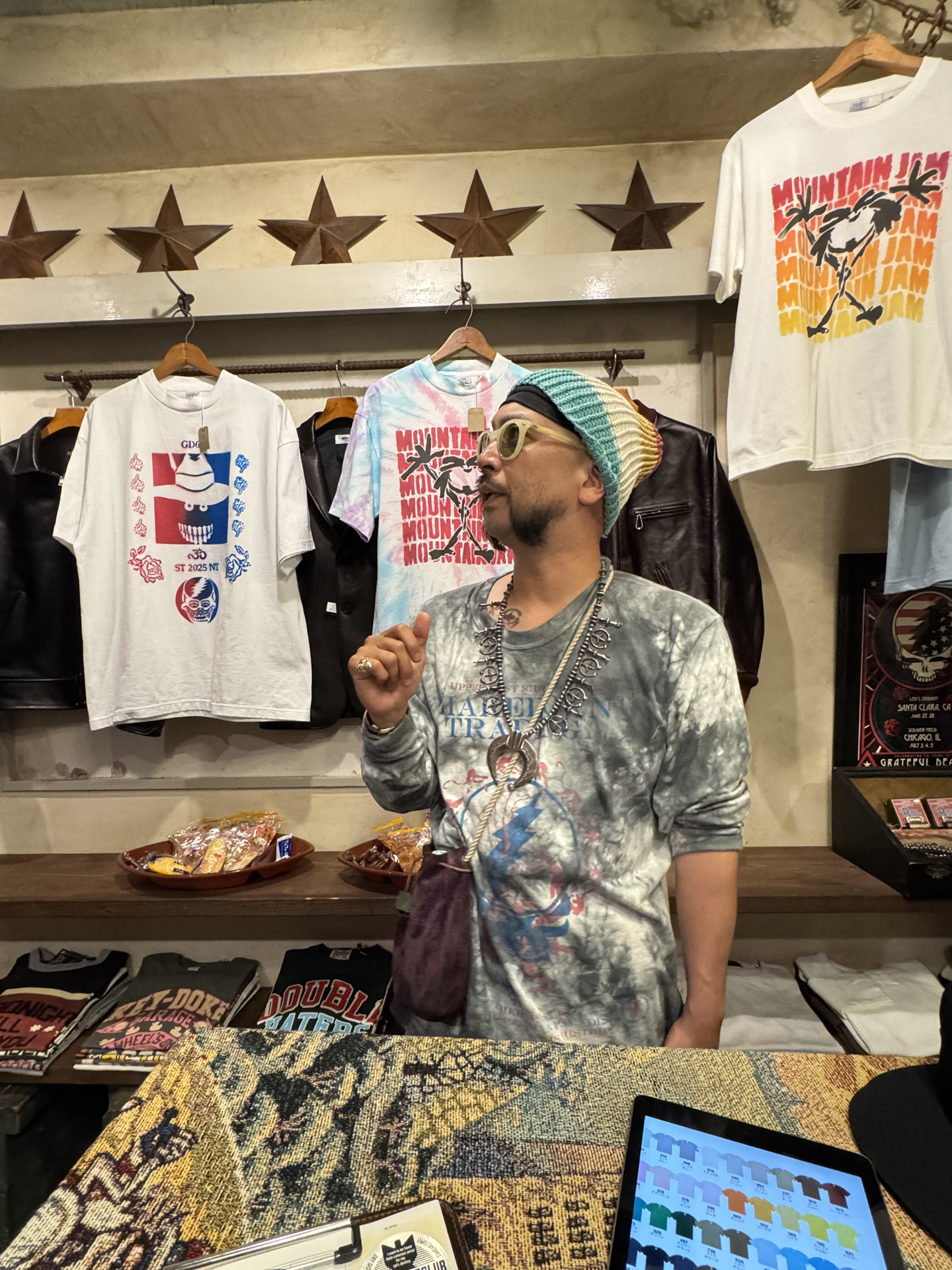 ニュートラル シェイクダウントレーディング ステンシルTシャツ タイダイ neutral shakedowntrading stencil tiedye