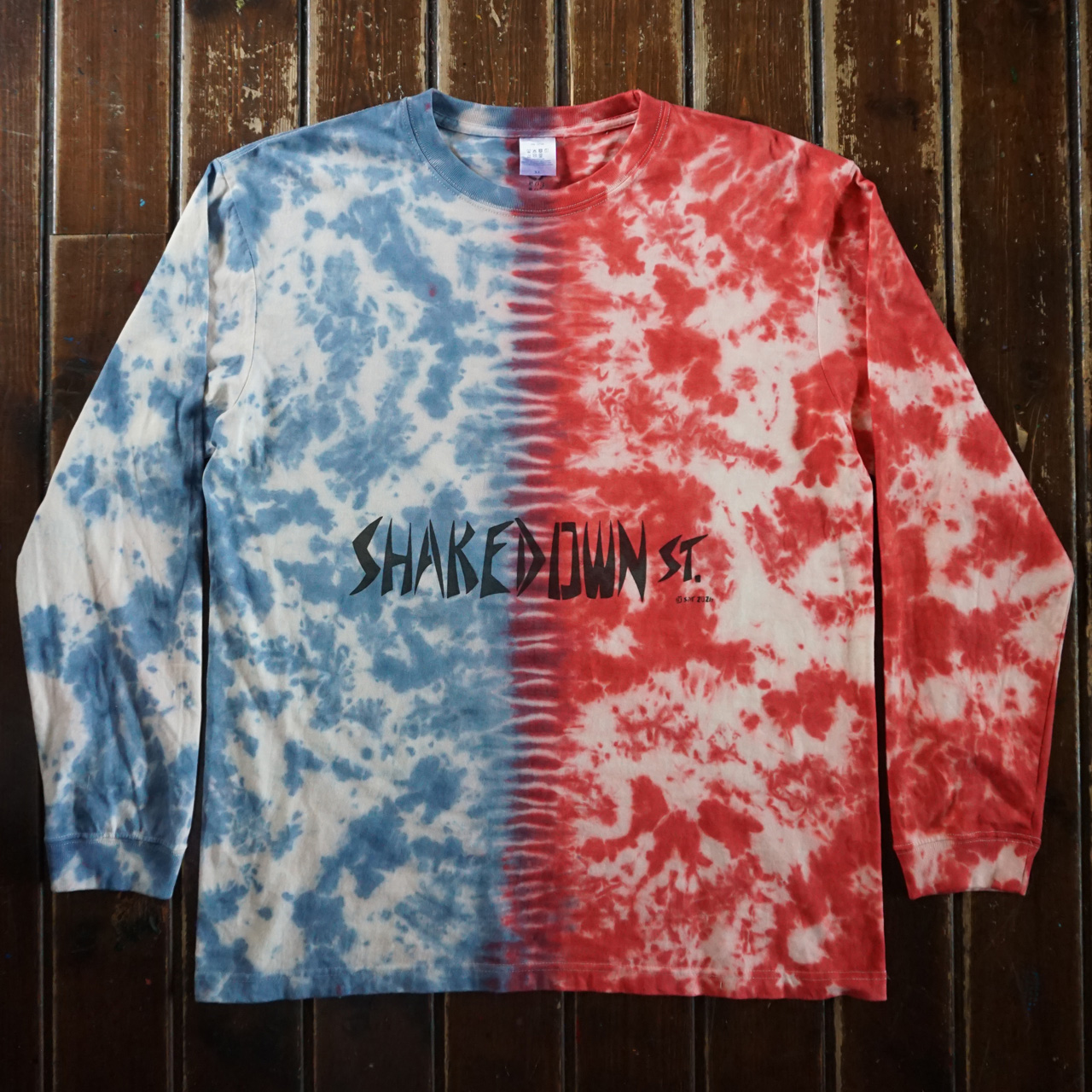 シェイクダウントレーディング ニュートラル ステンシルTシャツ タイダイshakedowntrading neutral steciltshirt tiedye