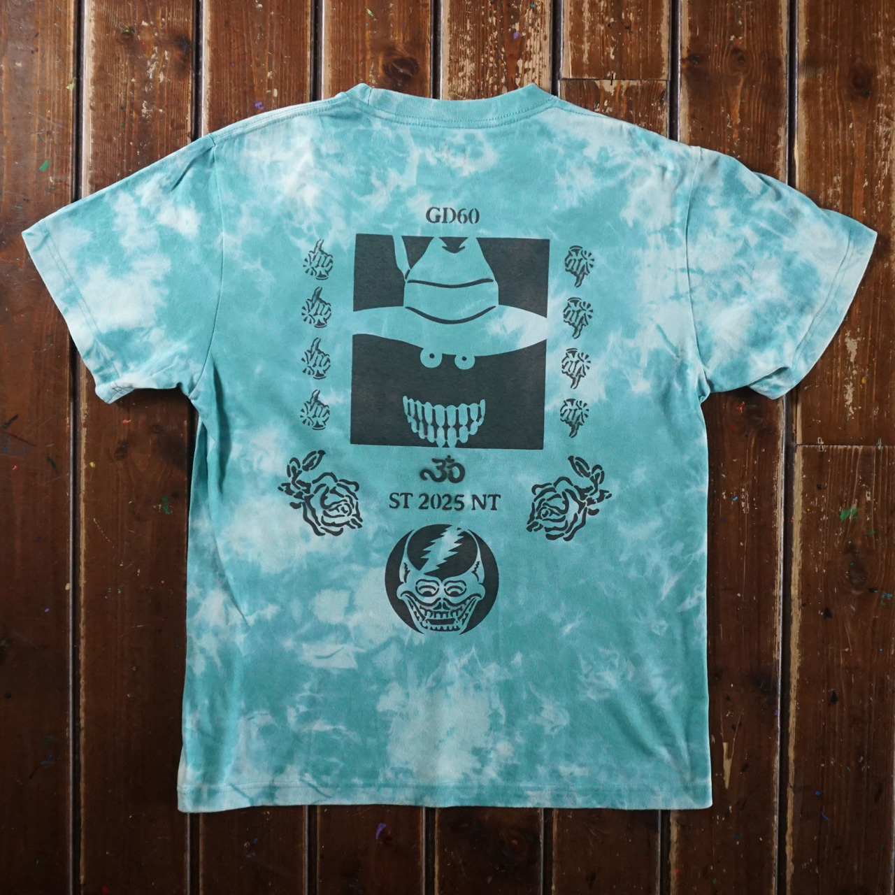 シェイクダウントレーディング ニュートラル ステンシルTシャツ タイダイshakedowntrading neutral steciltshirt tiedye
