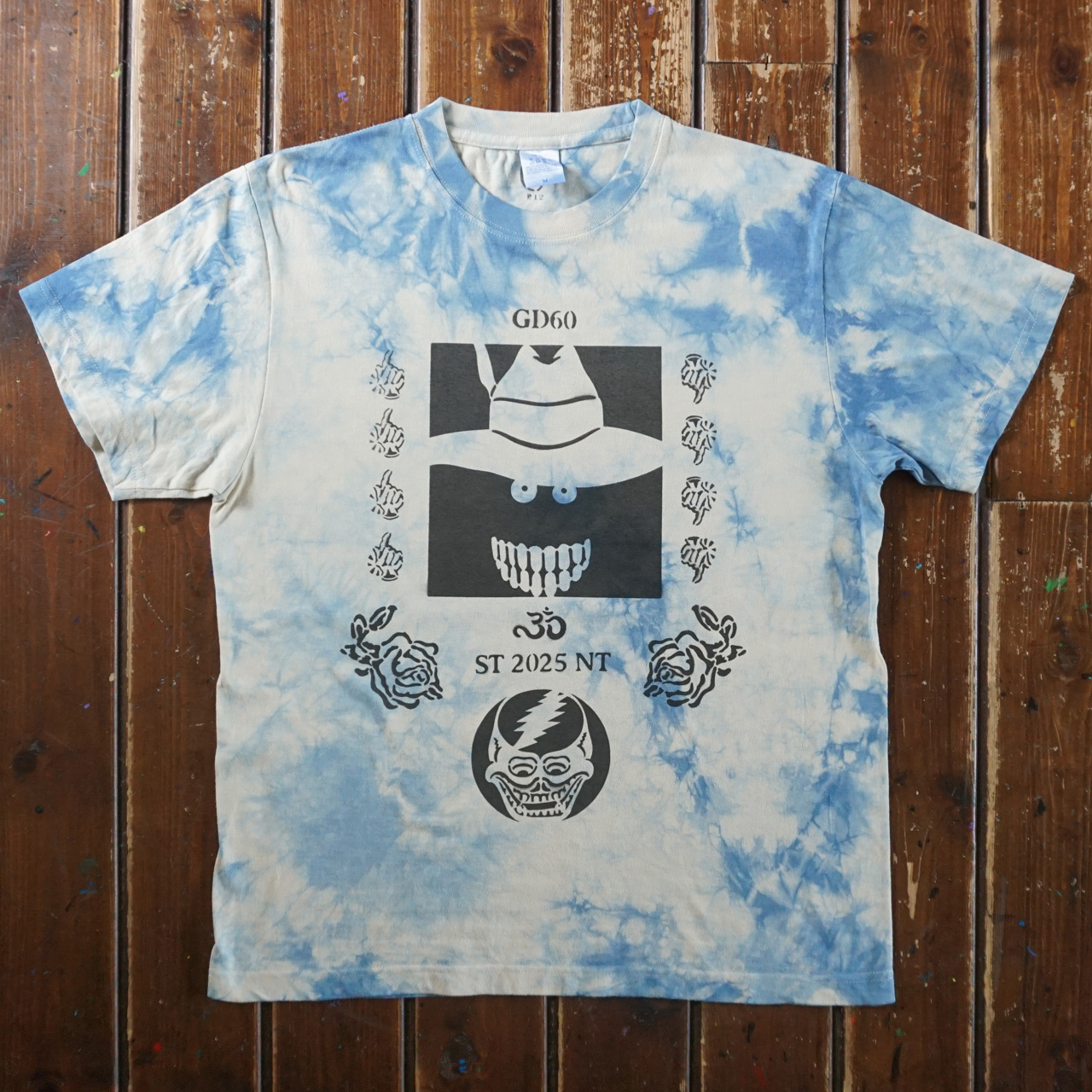 シェイクダウントレーディング ニュートラル ステンシルTシャツ タイダイshakedowntrading neutral steciltshirt tiedye
