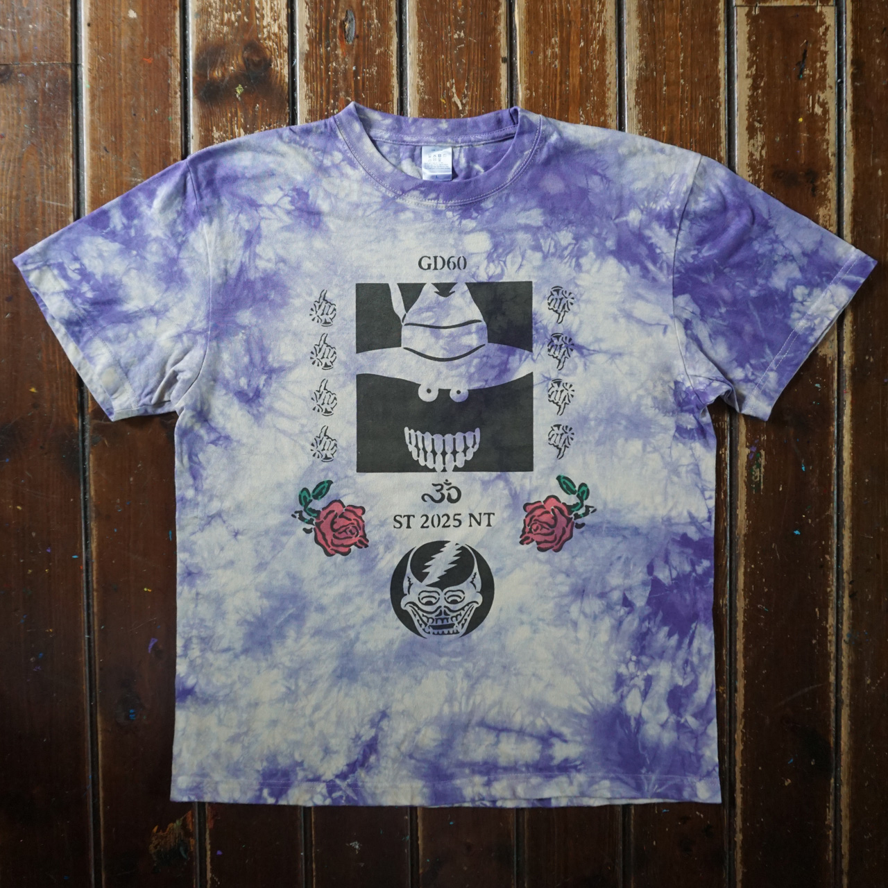 シェイクダウントレーディング ニュートラル ステンシルTシャツ タイダイshakedowntrading neutral steciltshirt tiedye