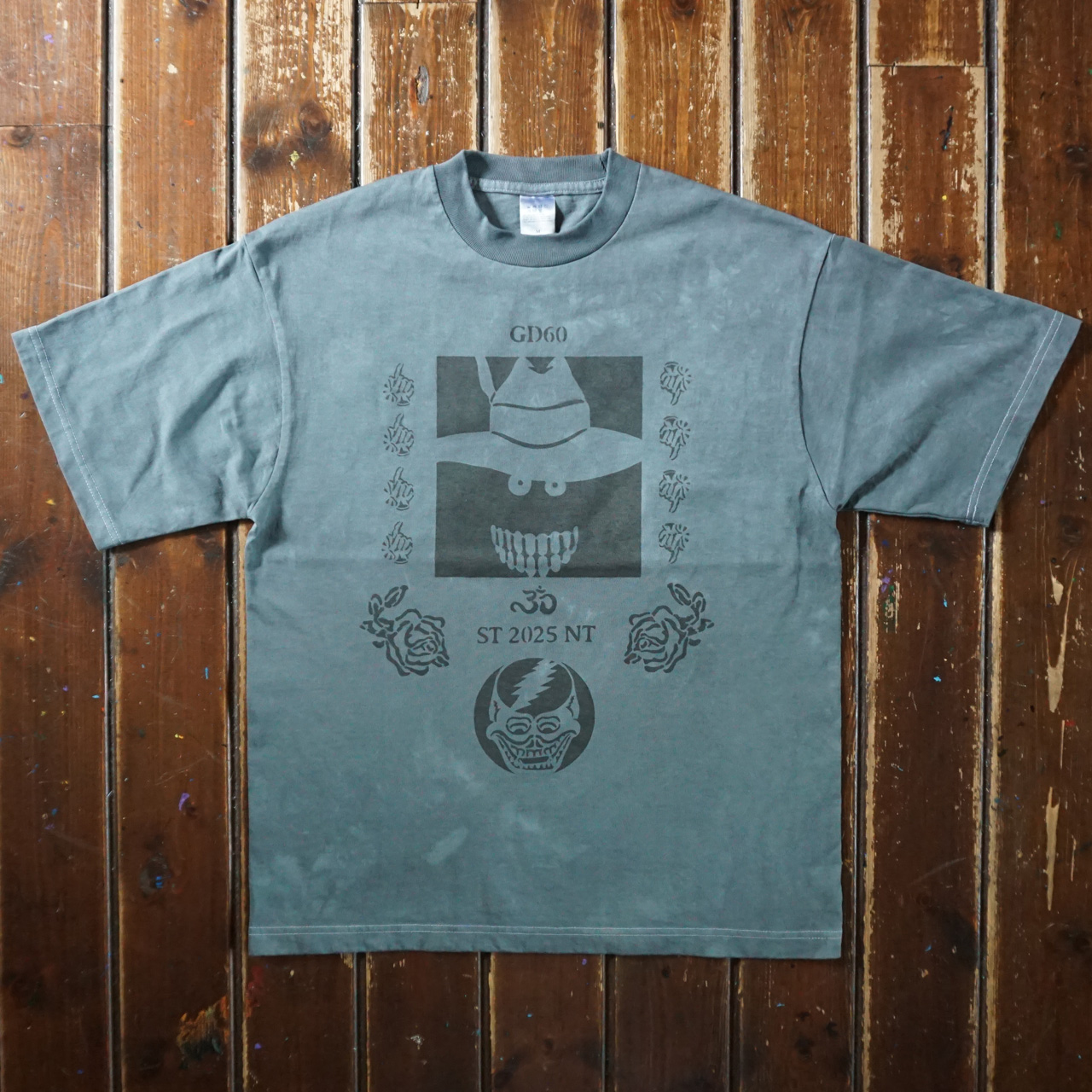 シェイクダウントレーディング ニュートラル ステンシルTシャツ タイダイshakedowntrading neutral steciltshirt tiedye