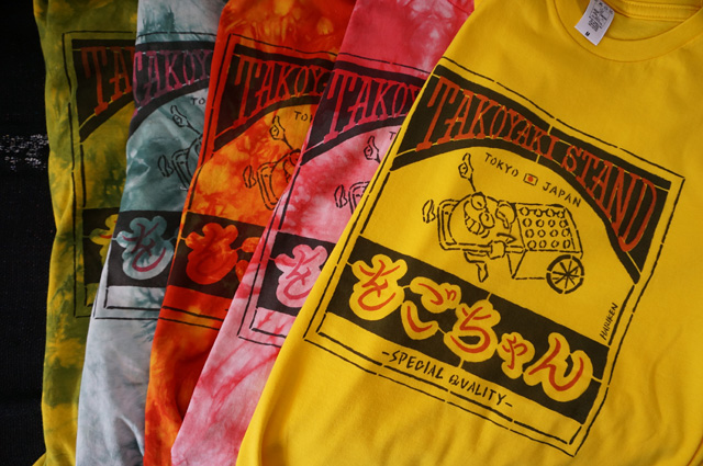 たこ焼き屋をごちゃんのneutral（ニュートラル）作成stencil t-shirt（ステンシル Tシャツ）の画像