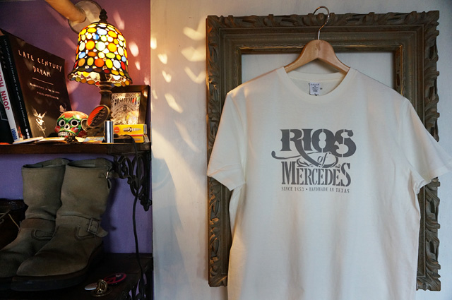 neutral（ニュートラル）が作成したオフィシャルのRIOS OF MERCEDES（リオスオブメルセデス）stencil t-shirt（ステンシル Tシャツ）の画像