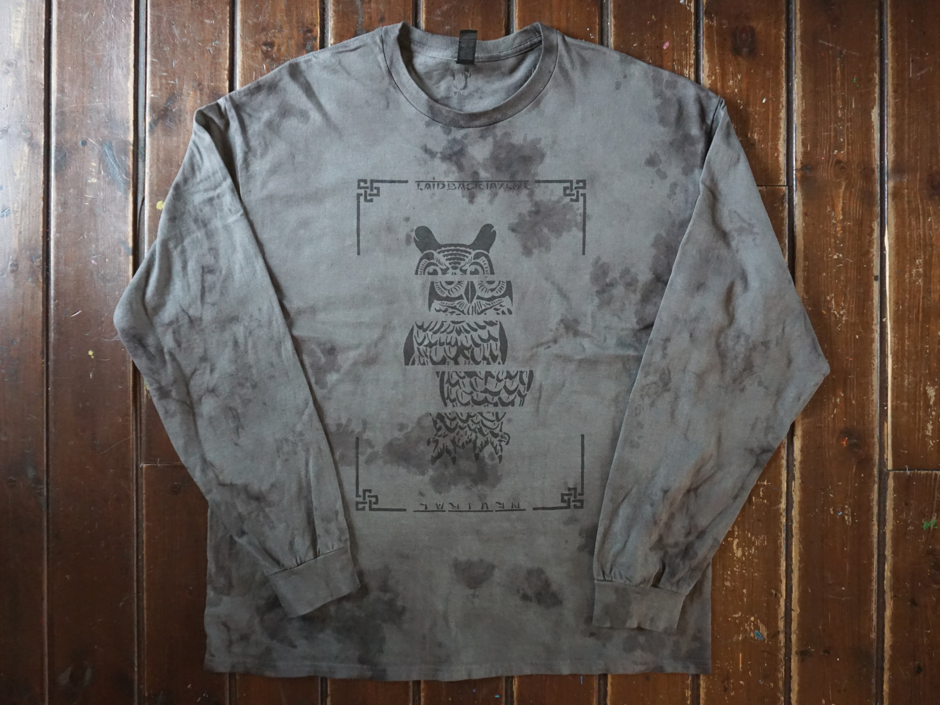 レイドバックテイラー ニュートラル ステンシル タイダイ laidbacktaylor neutral stencil tiedye