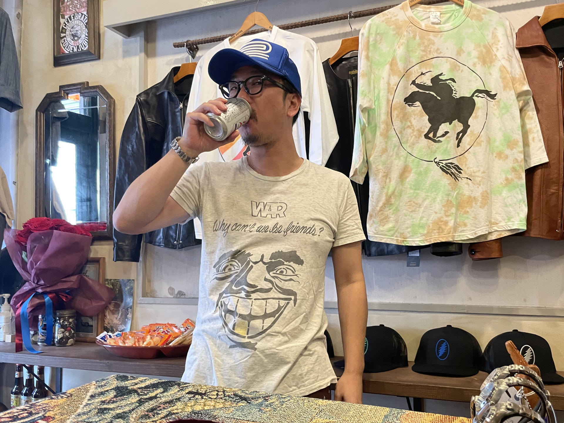 ニュートラル ステンシルTシャツ シェイクダウントレーディング shakedowntrading